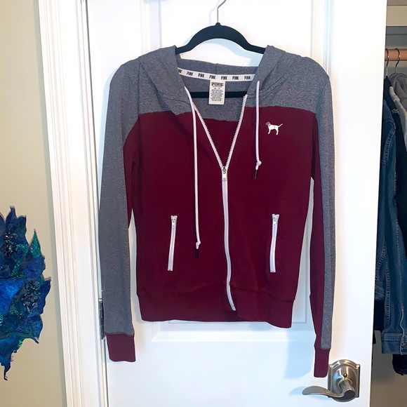 Pink by Victoria’s Secret Zip Up Hooded Jacket - Picture 1 of 4